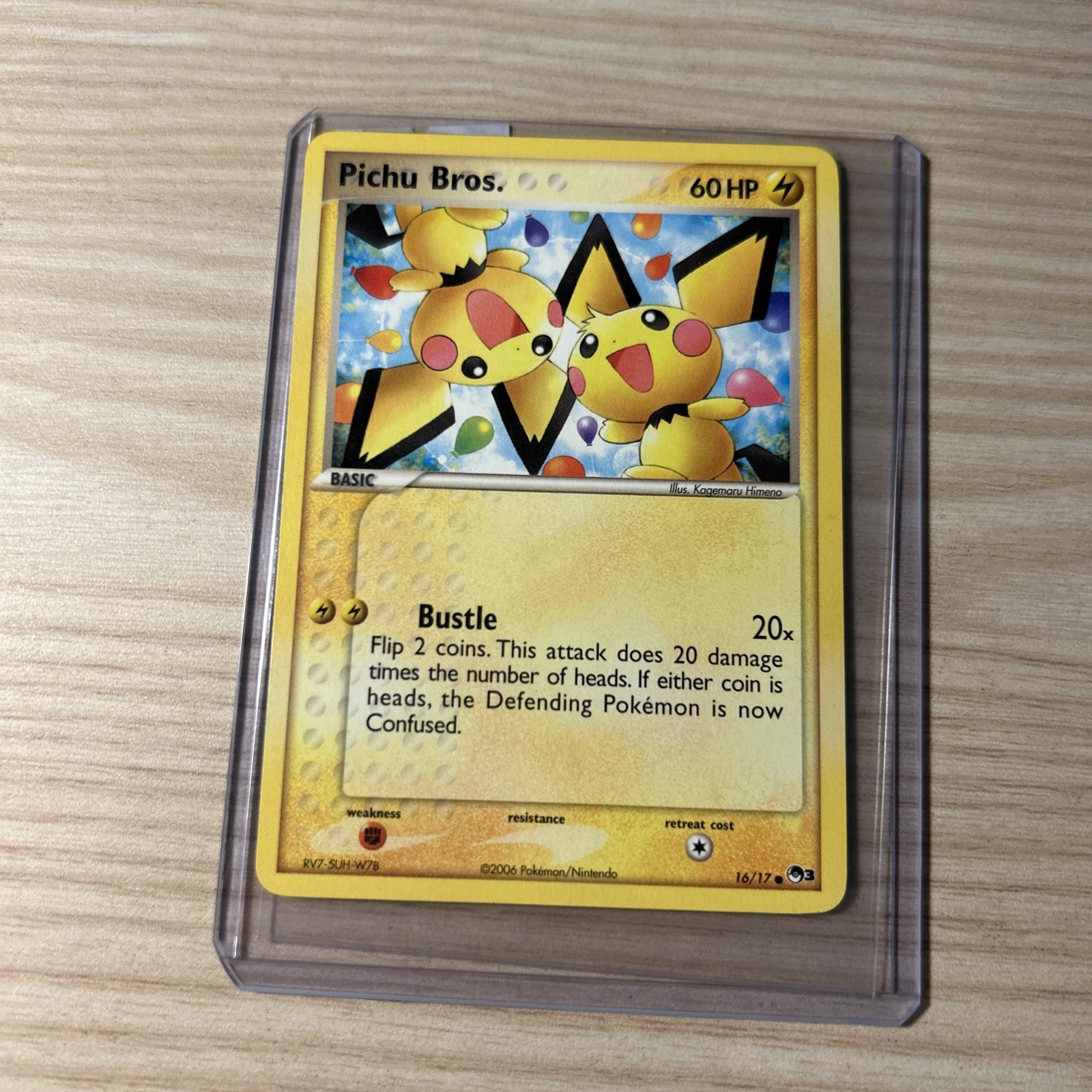 2006 Pokemon PICHU BROS. #16/17 POP Series 3 English 2006