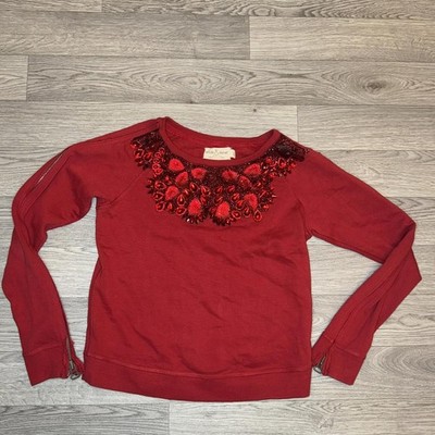 Needle & Thread Sweatshirt rot verziert UK10 / EU38