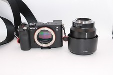 Sony A7C ILCE-7C Mirrorless Camera With SEL85F18 Lens ALC-SH150 Hood
