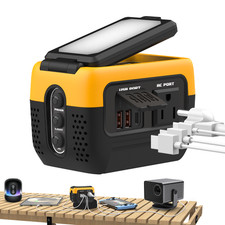 240W Pure Sine Wave Power Inverter for Dewalt 20V Battery 120V AC 600 LM LED PD