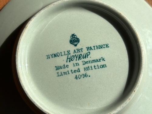 Vintage Nymolle Art Faience Hoyrup Denmark Limited Edition Small Plate Dish 4006 - Picture 4 of 5
