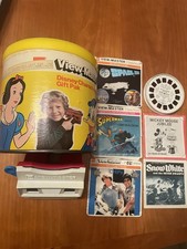 Vintage GAF View-Master with Reels Disney, CHIPS, Space  Superheroes Works 