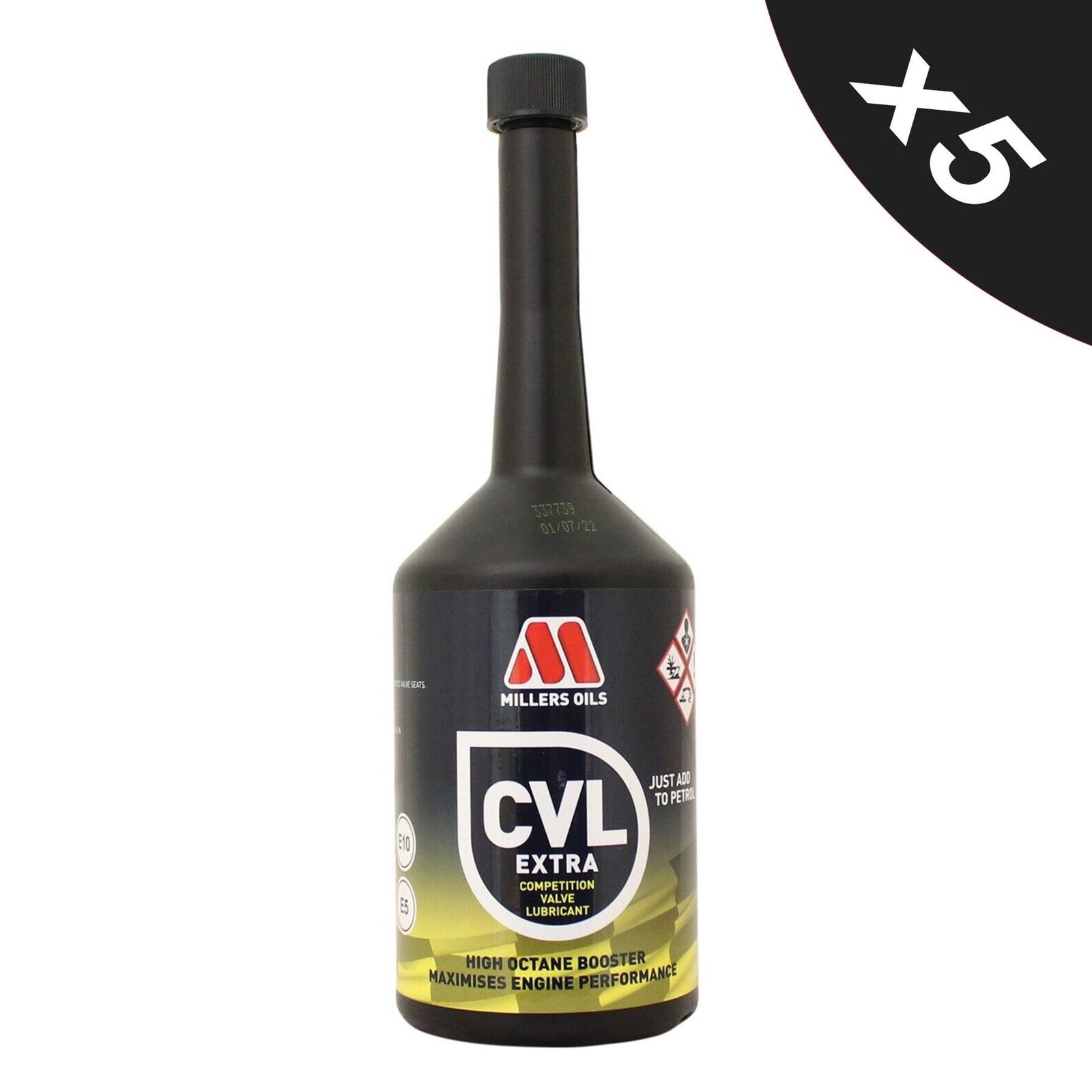 Millers Oils CVL Extra High Octane Booster Competition Valve Lubricant 5x500ml