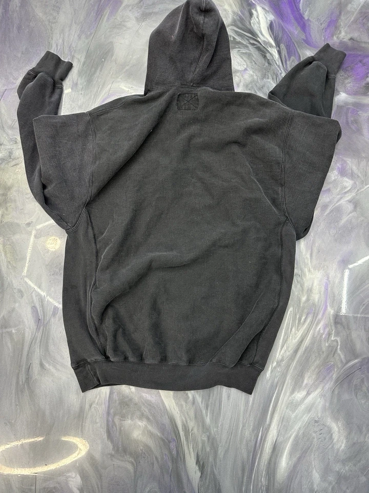 Skull Y2k Xxl Grunge Emo V Neck Thick Hoodie 2000s Jacket - Image 4 of 4