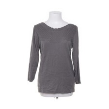 Sorgenfri Sylt, Bluse, Größe: M, Grau, Baumwolle/Seide, Einfarbig #K3C