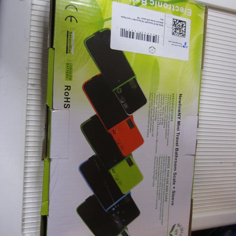 NewlineNY Mini Travel Bathroom Scale Black  NEW IN BOX - Image 2 of 2