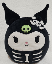 Sanrio Halloween Squishmallow HELLO KITTY SKELETON KUROMI 7  Plush Toy