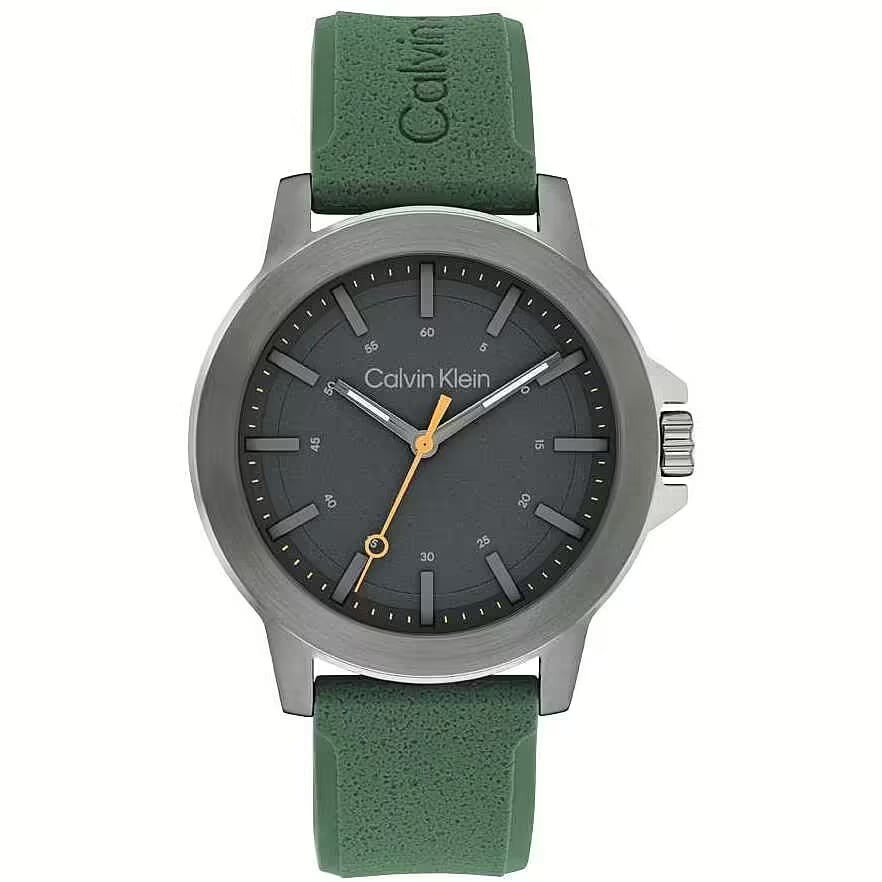 Mens Wristwatch CK CALVIN KLEIN RESET 25200472 Silicone Green Black