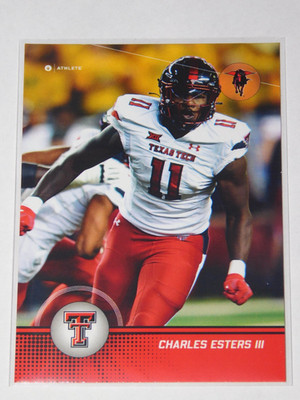 2024 ONiT ATHLETE TEXAS TECH RED RAIDERS CHARLES ESTERS III CARD #B-14