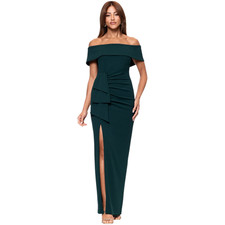 Xscape Formal Evening Gown Women's Size 4 Green Wedding Guest Party Bridesmaid 