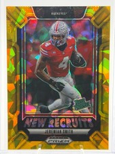 2025 Panini Prizm Draft Picks - New Recruits Jeremiah Smith Gold Ice Prizm (RC)