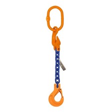 1/2" x 10 FT Grade 100 Adjustable Single Leg Chain Sling 15,000 lb WLL USA