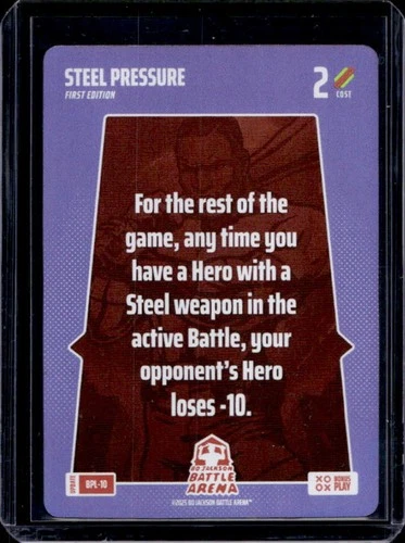 2025 Bo Jackson Battle Arena Update 1st Edition Steel Pressure BPL-10