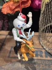 Jack In The Box Christmas Ornament Jack Riding A Reindeer Wearing A Santa Hat 4