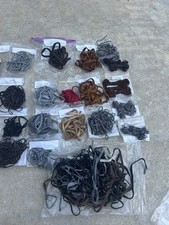 Leather Laces Strips Strings Craft Vintage Large Lot