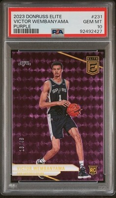2023-24 Donruss Elite - Rookies Victor Wembanyama #231 Purple /49 (RC)