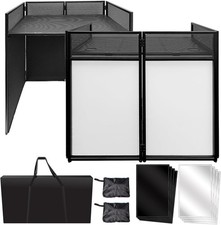 Portable DJ Facade Table Station Stand 40x20in ES-01 Controller Mixer Carry Case