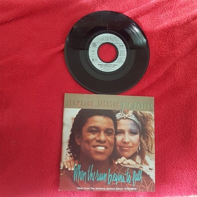 JERMAINE JACKSON PIA ZADORA ''When the begins to fall '' Single