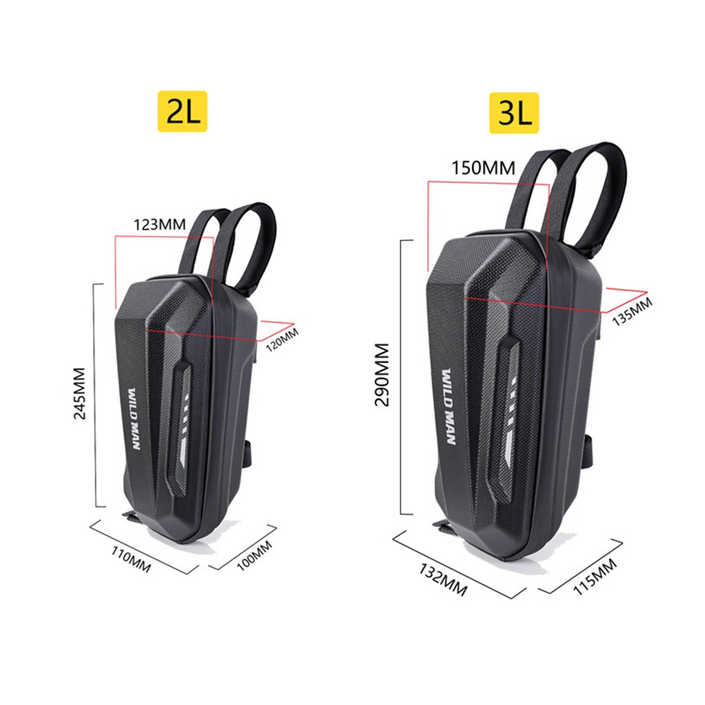 Outdoor E-Scooter Bike Bicycle EVA Hard Shell Front Bag Case Folding Cycling Box