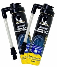 MICHELIN Expert 2 x 75 ml Reifen Fahrrad Pannenspray Dicht Reifendichtmittel