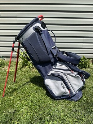 Mizuno BR-DX Stand bag 14 way Divider Top Navy /Grey/ Red READ