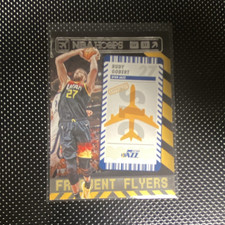 Panini NBA Hoops Frequent Flyers #3 Rudy Gobert Utah Jazz Insert 2021-22
