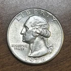 1938 P Washington Silver Quarter Choice AU+++