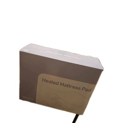 Heated Mattress Pad Dual Control, 54x75'', White