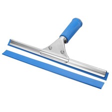 Shower Window Cleaning Tool Stainless Steel Window Cleaning Tool, 12 Inch, Blue
