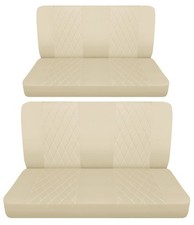 Fits 1963 To 1968 Buick Wildcat 4 Door Front And Rear Bench Seat Covers Beige Fits 1963 To 1968 Buick Wildcat 4 Door Front And Rear Bench Seat Covers Beige