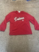 Champion Indiana University IU Hoosiers Crewneck Sweatshirt Large Red Script
