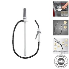 Extra Long Hose Fuel Transfer Pump with Adjustable Flow Control  Universal Fit