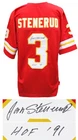 Jan Stenerud CHIEFS Signed Red Throwback Custom Football Jersey w/HOF'91 - SS