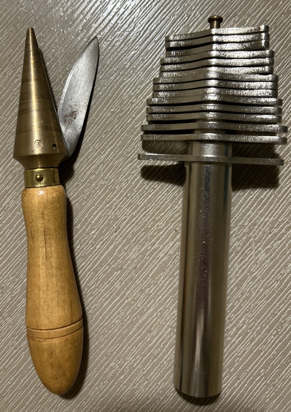 VTG BRASS CORK BORER SHARPENER & HOLE CUTTER APOTHECARY NESTING SET 1- 15