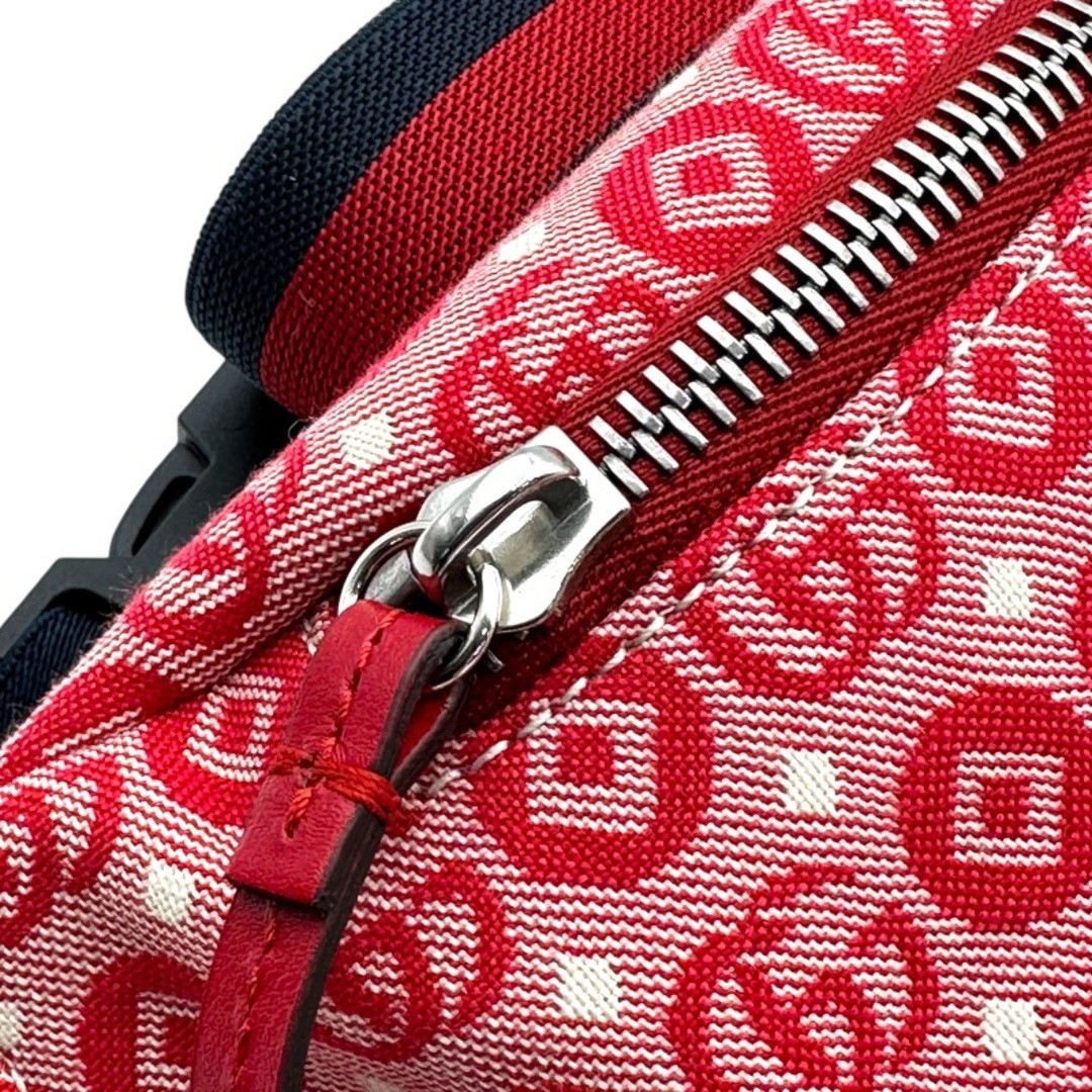 GUCCI Children Star Logo Canvas Waist Pouch Red Used Women's Bag thumbnail 9