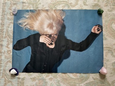 Billie Eilish U.K. Record Company Promo Poster Happier Than Ever 2021 Album 