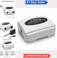 USB Print Server 1 Port 10/100Mbps Ethernet Network Printer Sharing