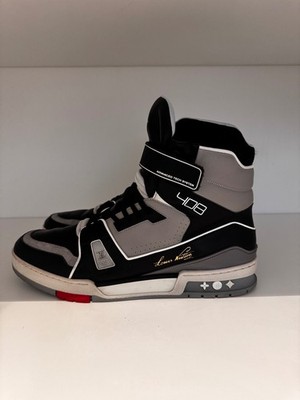 Louis Vuitton LV 408 Trainer High Top Virgil Abloh Schwarz/Grau   RAR