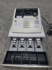 Casio PCR-T265 Cash Register With Keys And Drawer - Works - NICE 