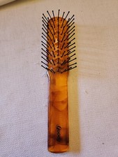 VINTAGE GOODY VENTED BLOW STYLE BRUSH Orange Clear BALL TIP HAIR BRUSH USA