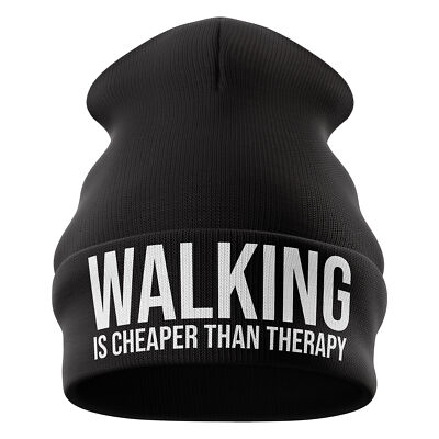 Walking Geschenke, Walking billiger als Therapie Beanie Mütze, lustiges Geschenk für ihre Frauen
