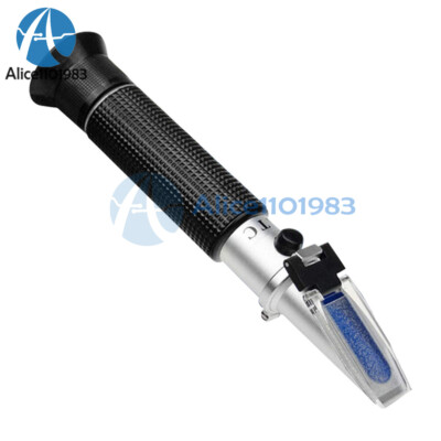 Handheld 0-100% Seawater Salinity Meter Refractometer Optical Salinometer