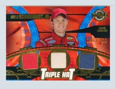 Dale Earnhardt Jr 2004 Wheels American Thunder Triple Hat 096/160 Insert Card