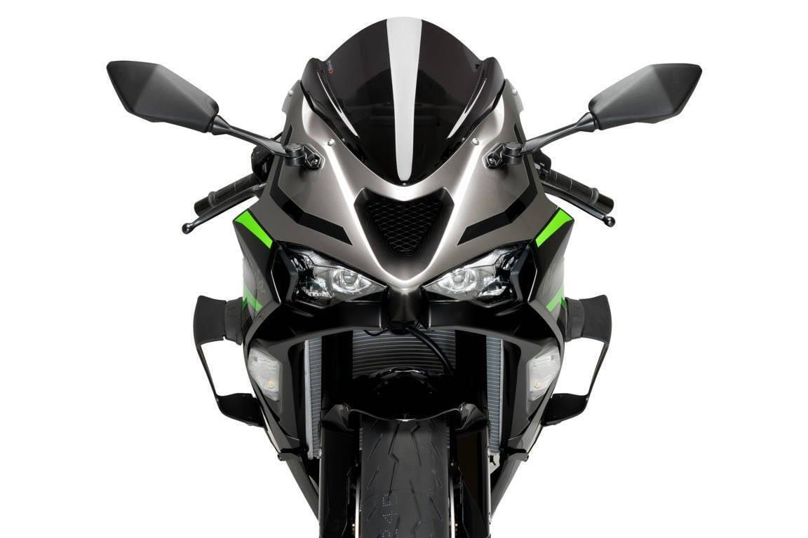 Puig Race Side Downforce Spoilers Wings Gloss Black Kawasaki Puig Race Side Downforce Spoilers Wings Gloss Black Kawasaki