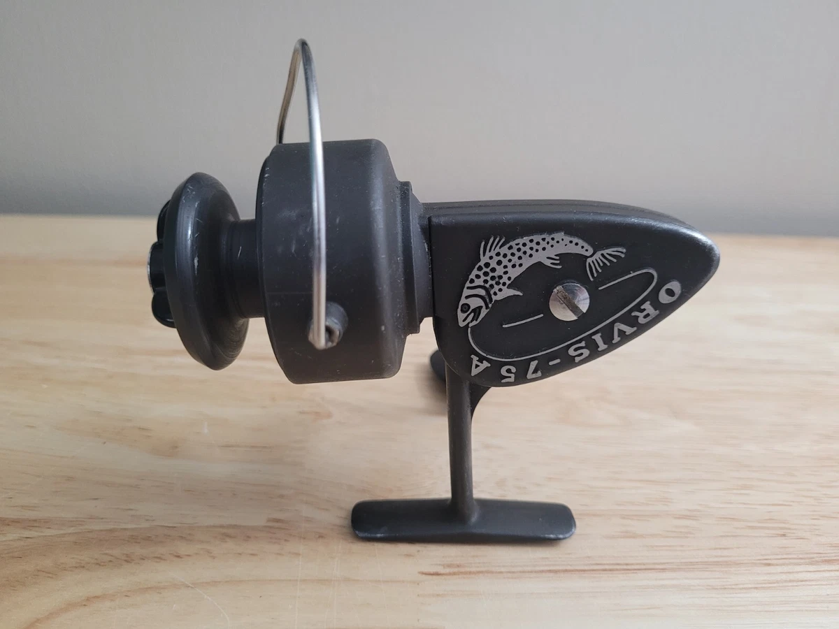 Vintage Spinning Reel. Model No. 75A ORVIS. Made In Italy