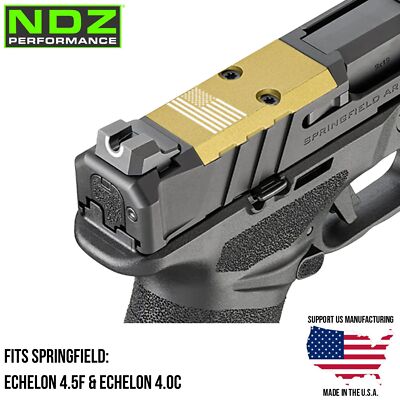 NDZ Springfield Echelon 4.5F 4.0C Aluminum Optic VIS Cover Plate Engraved Gold