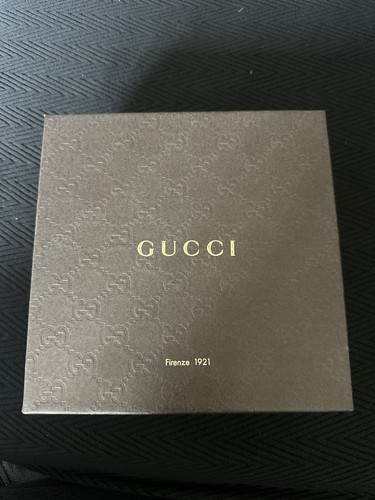 Autentica Cintura Gucci Uomo Taglia 38 Guccissima Nera Doppia G Pelle Argento - Foto 9 di 9