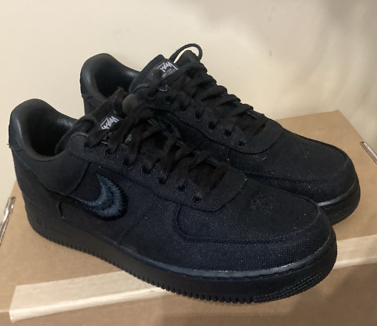 スニーカー Nike Air Force 1 Low Stussy Black Nike Air Force 1 Low Stussy Black for Sale | Authenticity