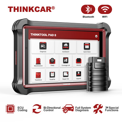 THINKTOOL PAD8 OBD2 Scanner Bidirectional Car Diagnostic Tool Key Programming