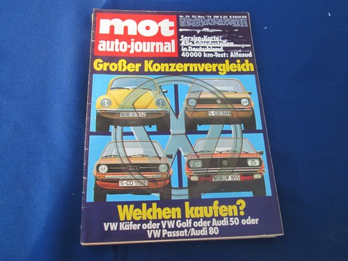 Auto Journal motor  1974    ALFASUD Test + VW - Konzernvergleich